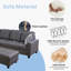 Canapé modulaire rembourré en L avec repose-pieds 3 pièces Erynne-575160864-575160873