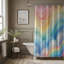 Colour Gradient Glow - 1 Piece Standard Shower Curtain-593182190