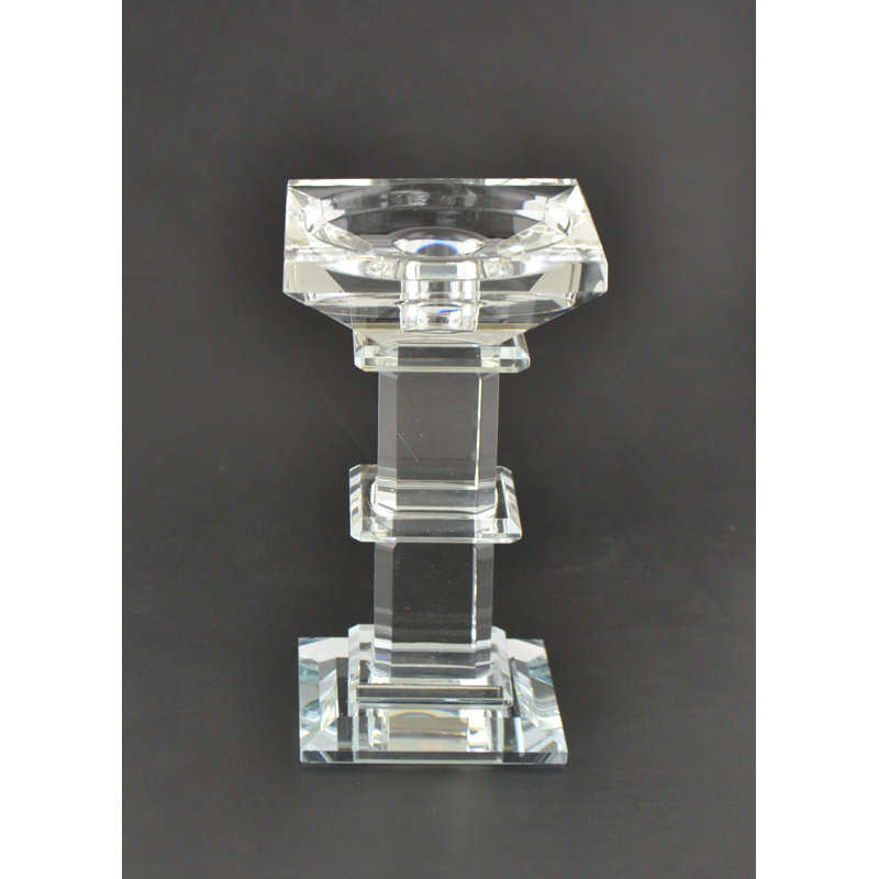 8.5'' H Crystal Tabletop Candlestick