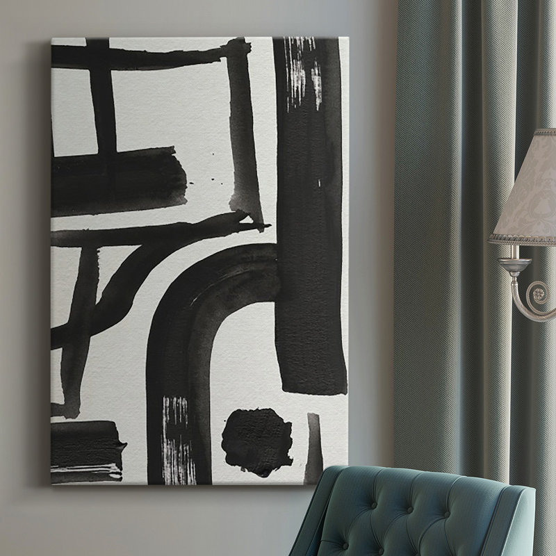 «Inkwell Intersect I», reproduction encadrée de qualité supérieure - prête à être accrochée, H 12 po x l 8 po x P 1,5 po
