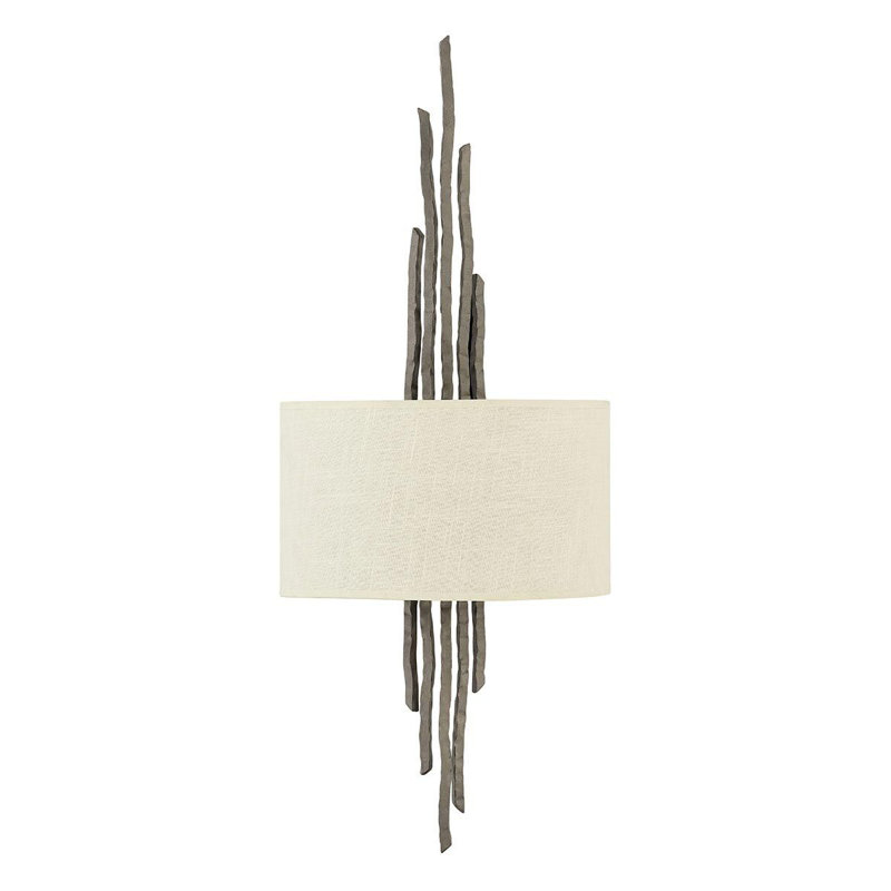 Guerrier Flush Mounted Sconce, Matte Bronze