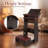 Wooden prayer kneeling bench with padded cushion and slanted book rest, religious prie-dieu for home altar, chapel and worship ceremonies