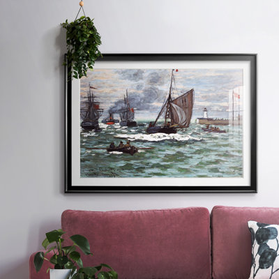 "Entrée du port de Honfleur", 1870, reproduction d'art sur papier