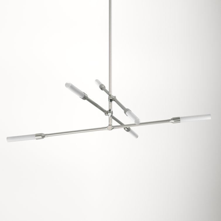 Emory 6 Light Metal Dimmable LED Sputnik Chandelier