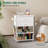 Gift Wrapping Table Craft Table Storage Cart With 2 Drawers