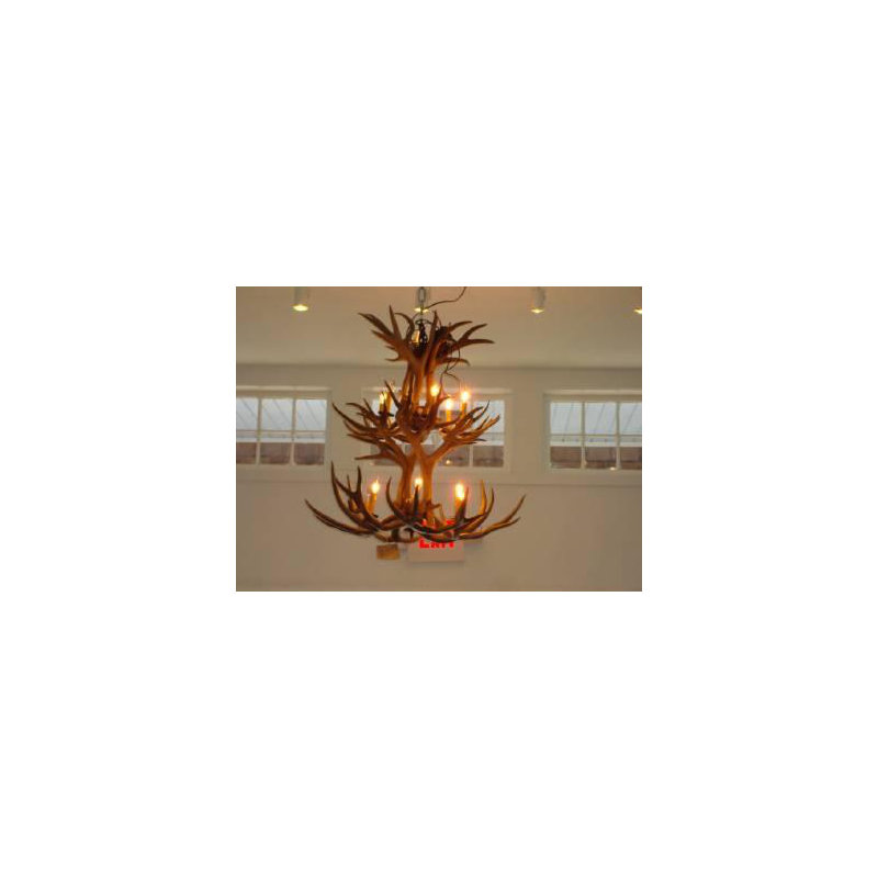 Jacques 12 - Light Chandelier, Sun Bleached, 38”H x 36”W x 36”D