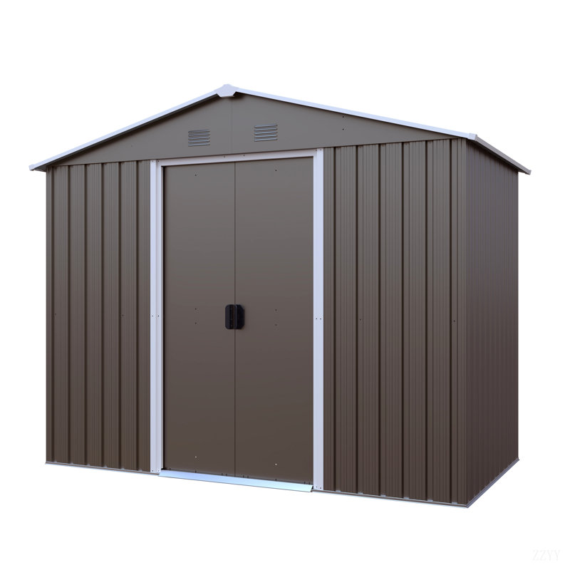 Remise de rangement extérieure en métal
