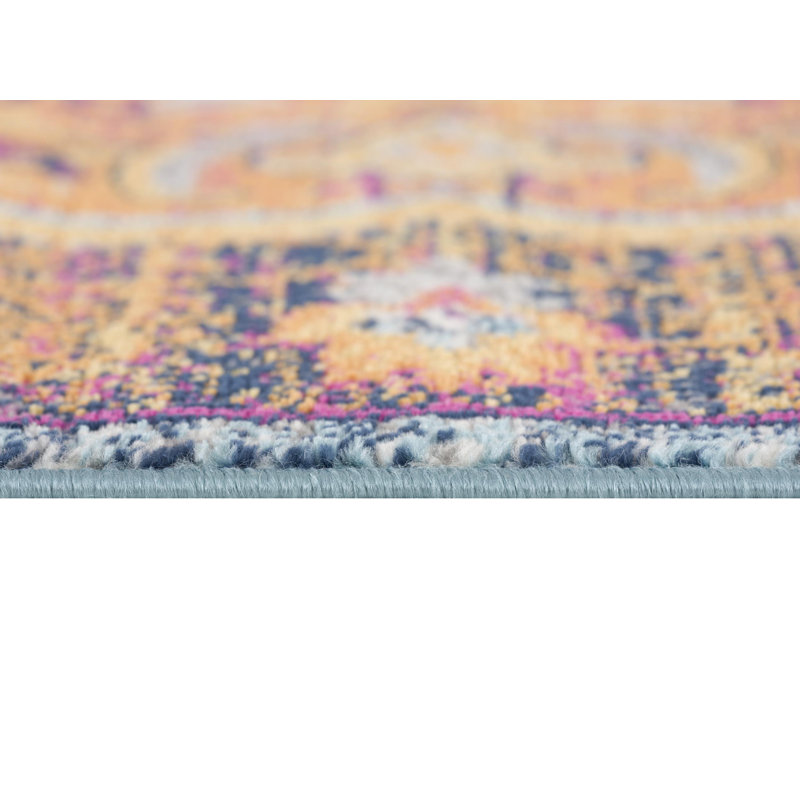 Kymiere Abstract Rust Area Rug, Rectangle 2'3" x 3'7"