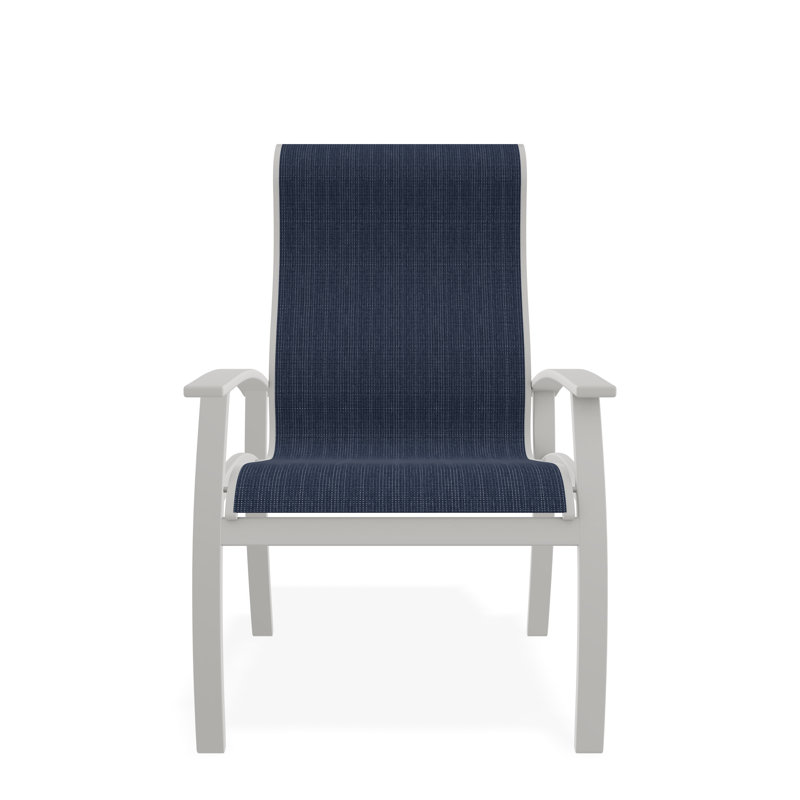 Belle Isle Outdoor Dining Armchair, Mavi, Snow