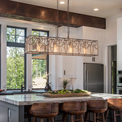 Jaquille 4 - Light Dimmable Square / Rectangle Chandelier