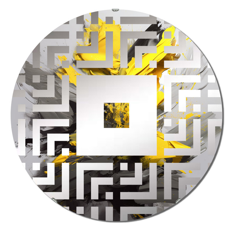 Enoli - Miroir mural carré, 23,6 po x 23,6 po