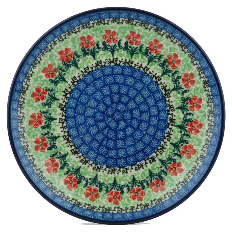 Maraschino Polish Pottery 8" Plate