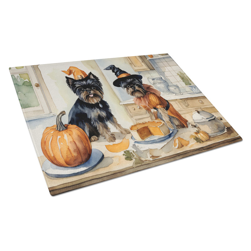 Planche à découper en verre Affenpinscher