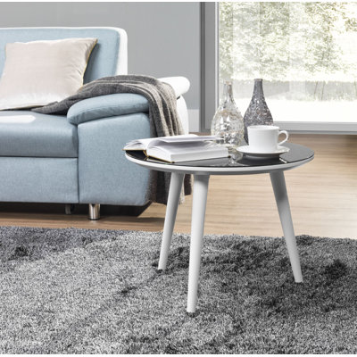 Pena Glass Top End Table