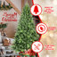 Realistic Hinged Christmas Tree Pe+pvc Classic Green All-occasion Holiday Decor