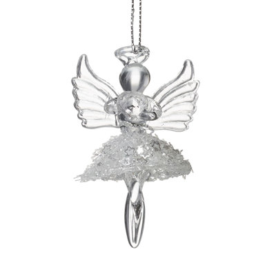 7cm Glass Hanging Figurine Ornament