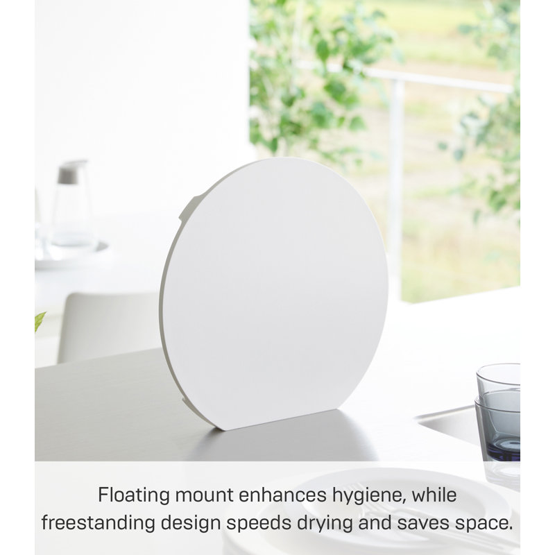 White Round Magnetic Polypropylene Cutting Board