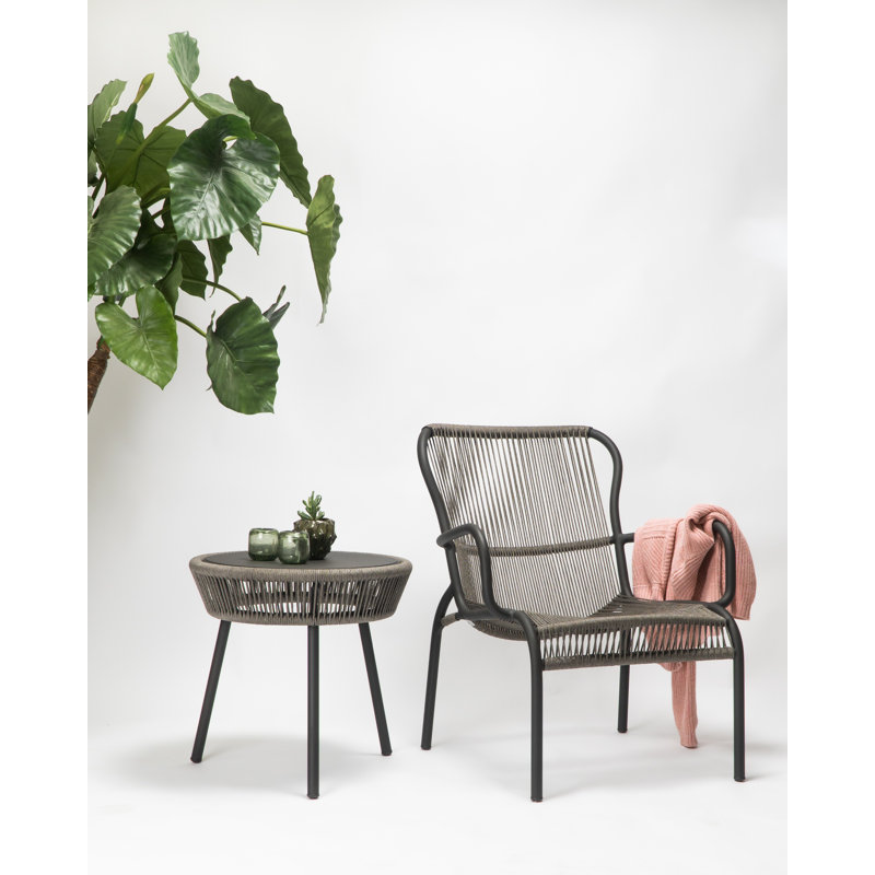 Loop Outdoor Lounge Chair, Gray
