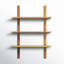 Vesa Acacia Solid Wood Tiered Shelf with Live Edge
