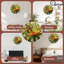 Horloge murale papillon et fleur