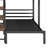 Metal Triple Bunk Bed With Storage Shelves Staircase-590518774