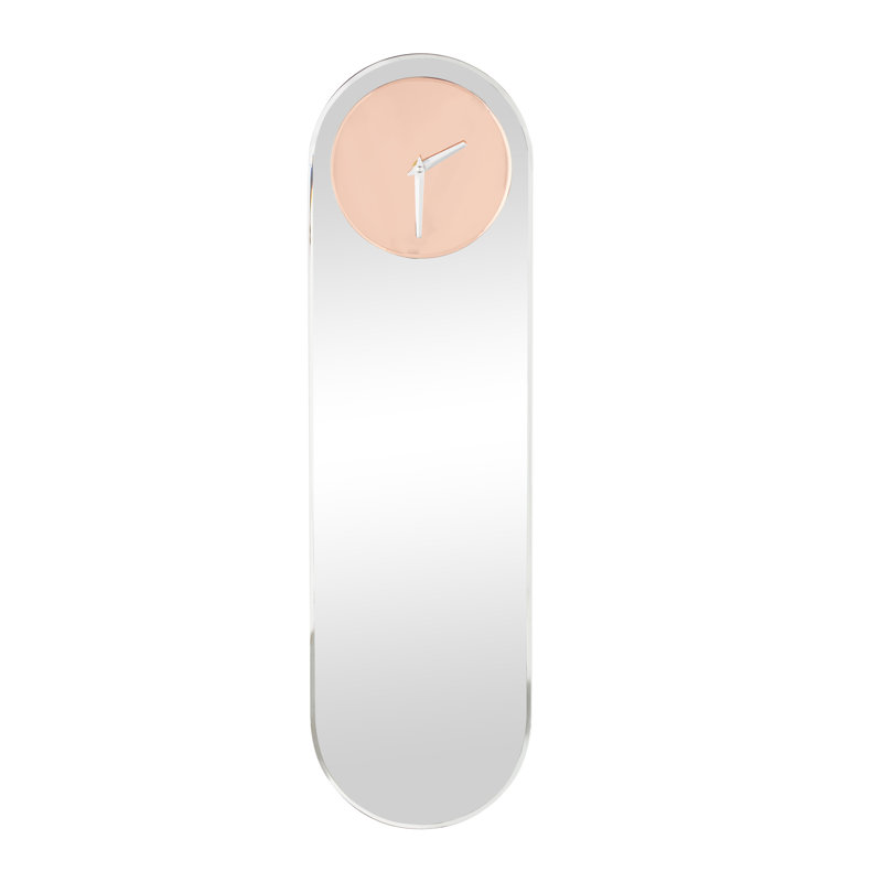 Horloge murale Cole, Argent / rose