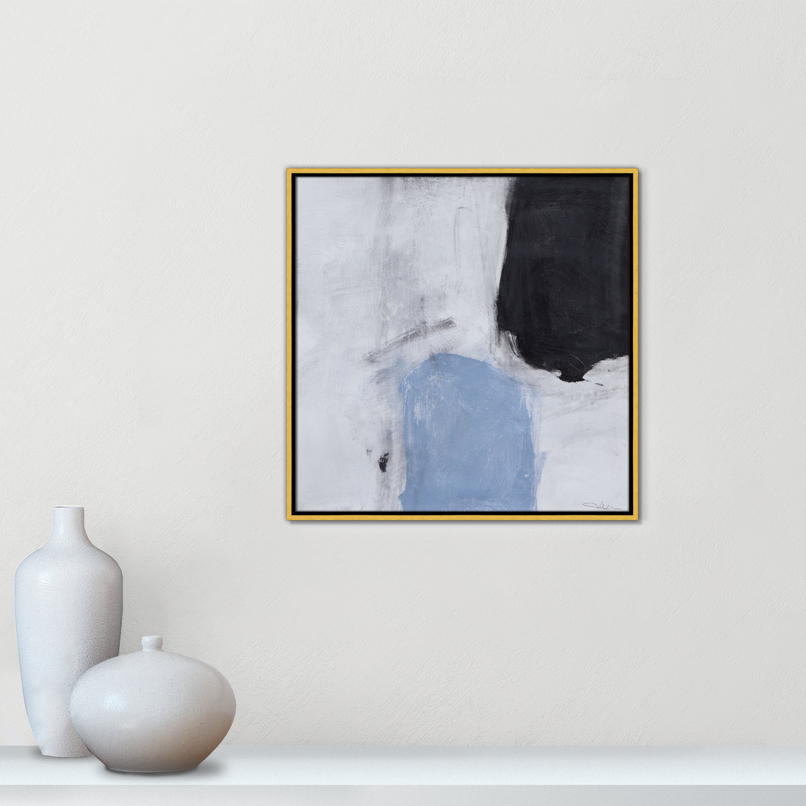From Powder Blue to Onyx Print by Casa Fine Arts, Gold, 25.5" H x 25.5" W