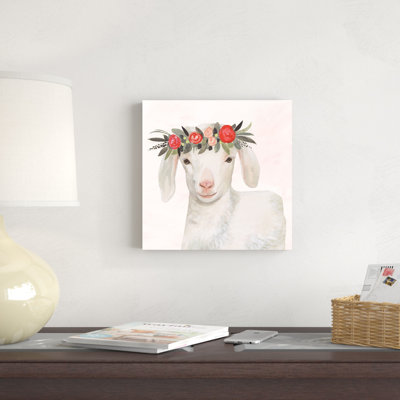 "Garden Goat IV" par Victoria Borges, reproduction d'art sur toile