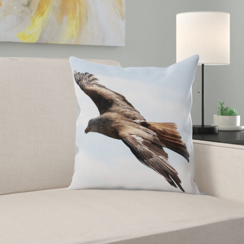 Eagle Microsuede Throw Pillow