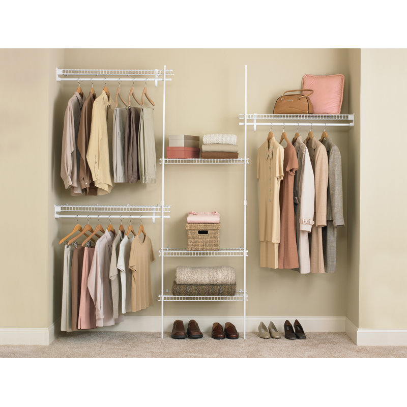 60" W - 96" W Wire Closet Organizer Kit