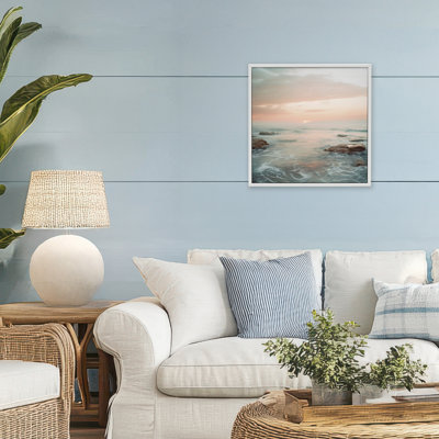 Seabreeze Sunset Melodies Framed Giclee, design by Lazar Studio