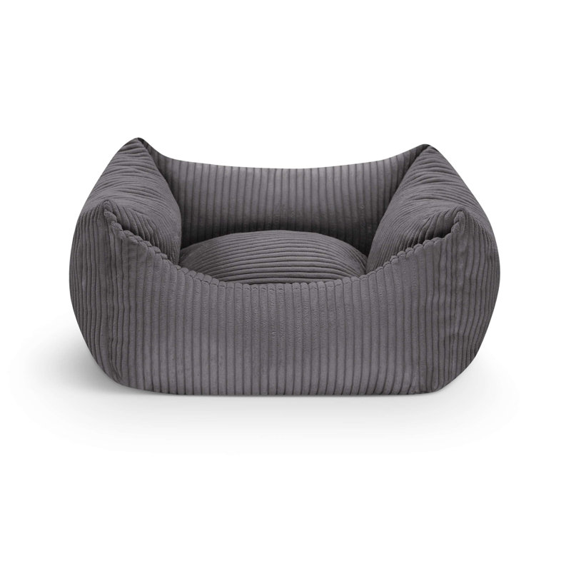 Nairne Polyester Pet Bed, 15cm H x 50cm W x 56cm D, Dark grey