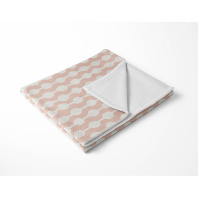 Dot Tied Velveteen Fleece Blanket