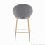 Metal Upholstered Barstool, Set of 2-115824303