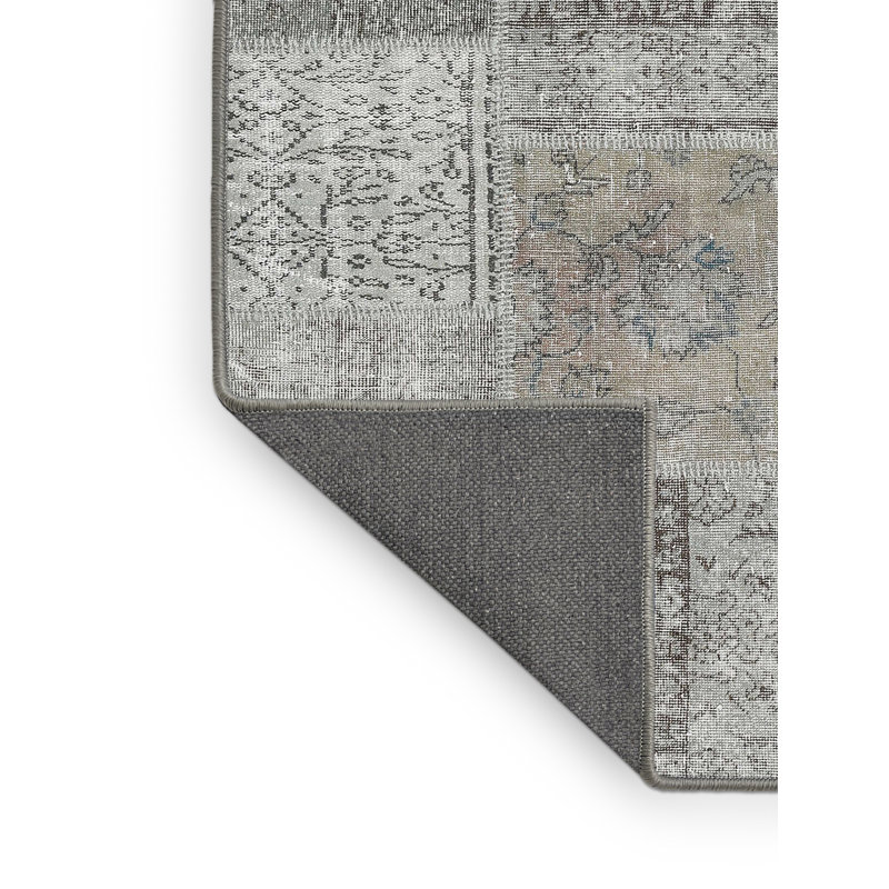 Tapis contemporain gris / beige, Rectangle 6 pi x 9 pi