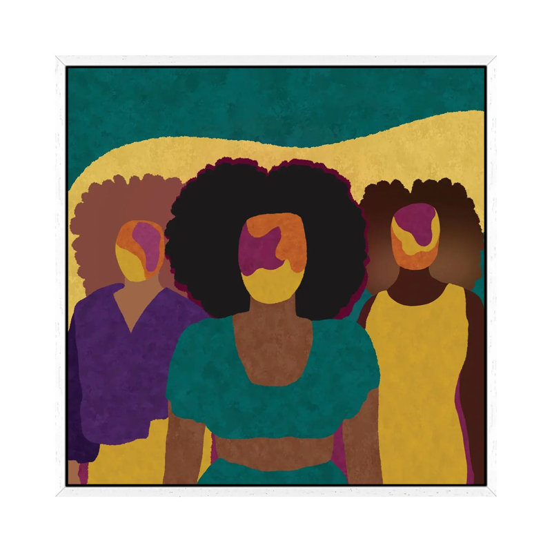Together 1 Piece Wall Art on Canvas, 45.72 cm H x 45.72 cm W, White Framed