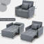 Emma-Leigh 1 Seater Fabric Accent Chairs Bed-307687992