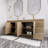 Spring 84" Double Sink Bathroom Vanity-90692636