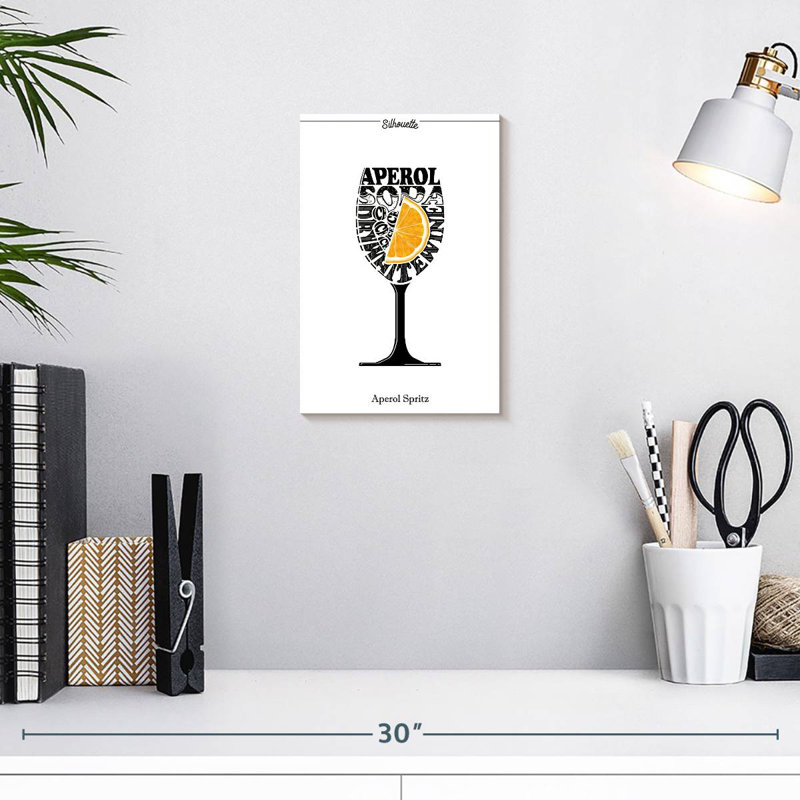 Yarlin Aperol Spritz Poster, 12" H x 8" W