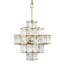 Lustre géométrique unique à 6 lumières