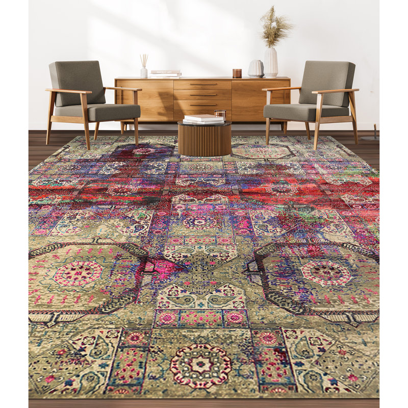 Geometric Area Rug, Rectangle 12' x 15'