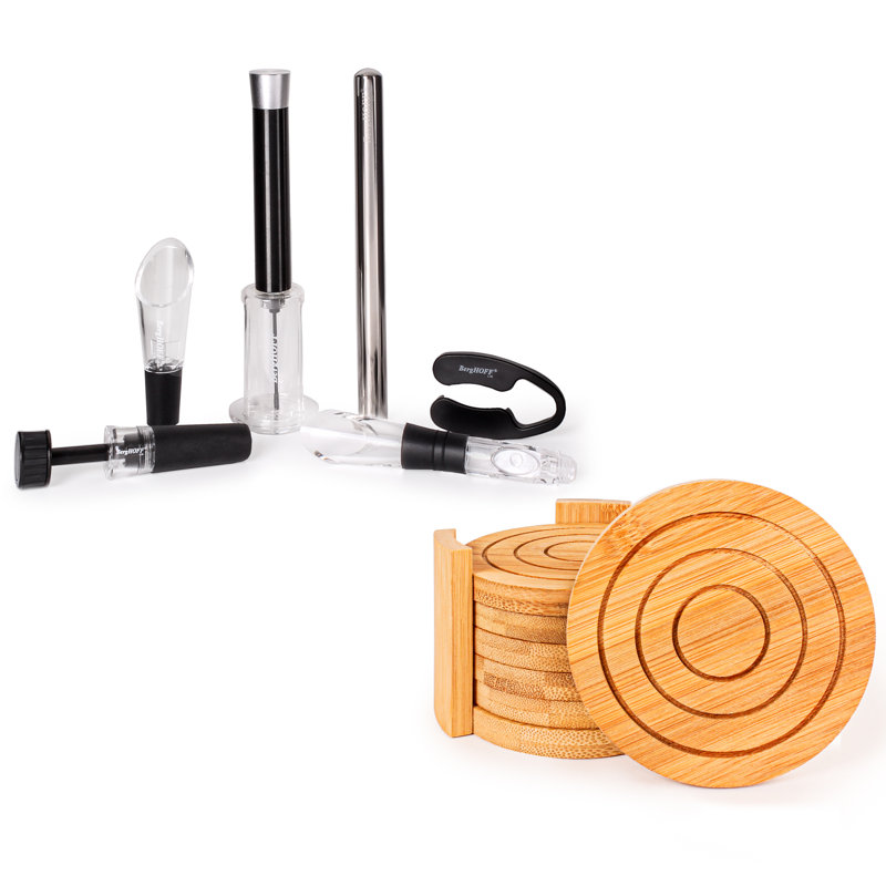 BergHOFF 12Pc Wine Connoisseur Set with Coasters