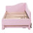 Twin Size Upholstered L-Shaped Upholstered Daybed With Pop Up Trundle, Pink-1802960031