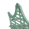 Bay Lake Garden Bench, Jet Black, Palm Island Green