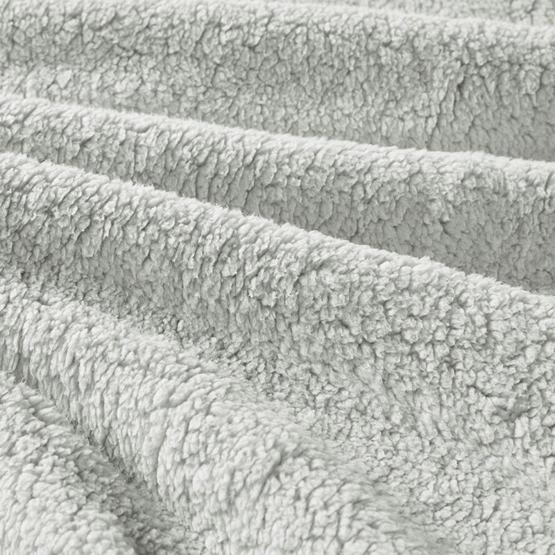 Grey Comforter With Radiant Crushed Velvet And For Full/Queen Featuring Fine Lining