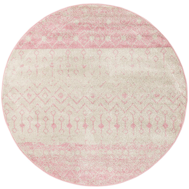 Bradley-Joe Abstract Indoor Rug, Round 6'
