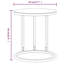 Table d'appoint Mercer41 en verre trempé doré et noir 17,7 po-902132683