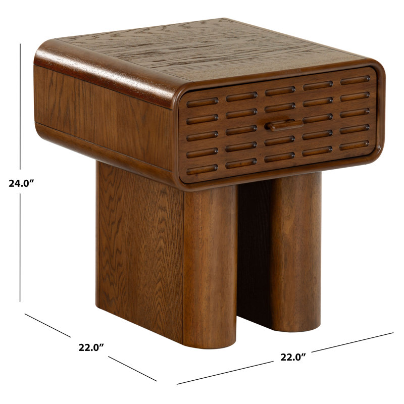 Torricelli 1 Drawer Wood Nightstand