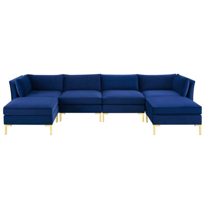Ardent 6-Piece Performance Velvet Sectional Sofa