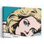 Pensée, Pop Art, femme, rétro, rétro, impression d'art mural-129709533